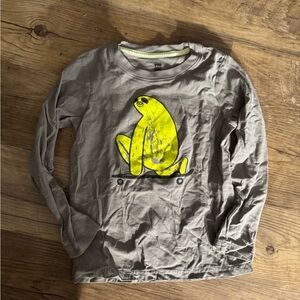 Tea collection Gray Kids Shirt with Yellow Sloth Print